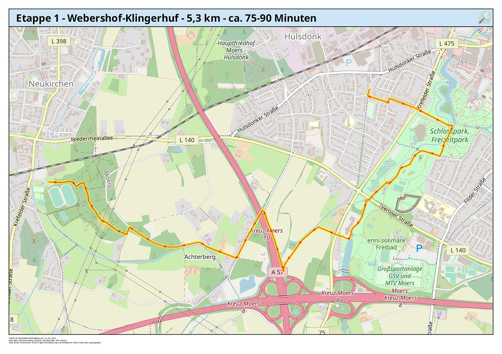 etappe 1 webershof klingerhuf 53 km ca 75 90 minuten